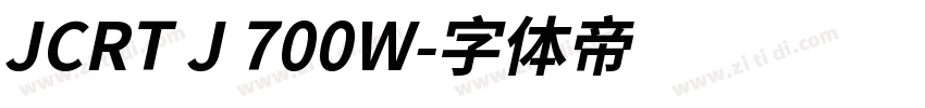 JCRT J 700W字体转换